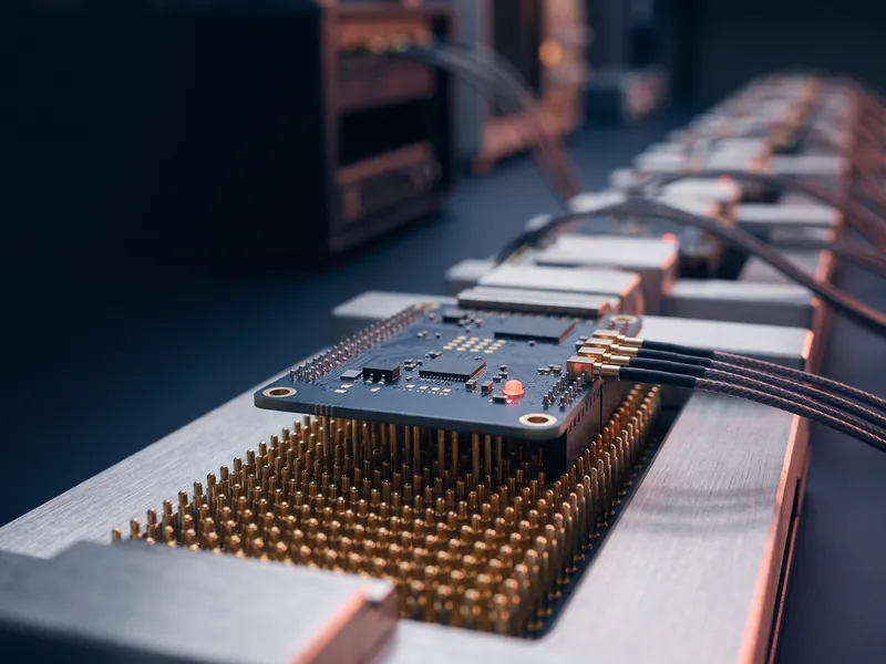 Electronic boards under test on automated benches